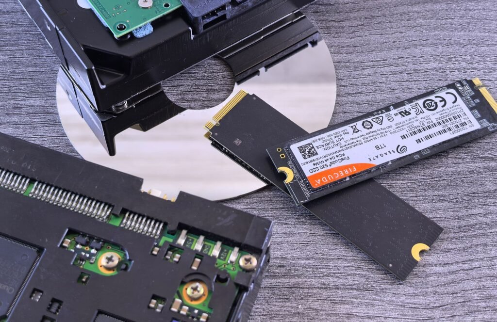 A modern solid state drive, the upgrade that makes a slow PC fast again